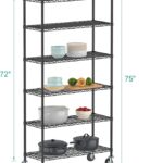 Wire Shelving Unit with Wheels